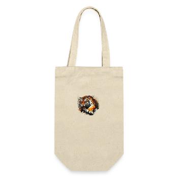 Tigerblick Die Seele des Dschungels - Geschenkbeutel für Flaschen - Natur - Vorne