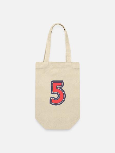 5. 5 ANS. 5e ANNIVERSAIRE. ANNIVERSAIRE 5 ANS - Sac à bouteille - nature