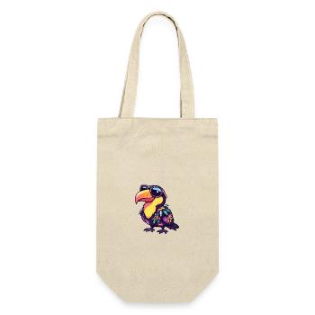 Toucan oiseau bande dessinée vacances - Sac à bouteille - nature - Devant
