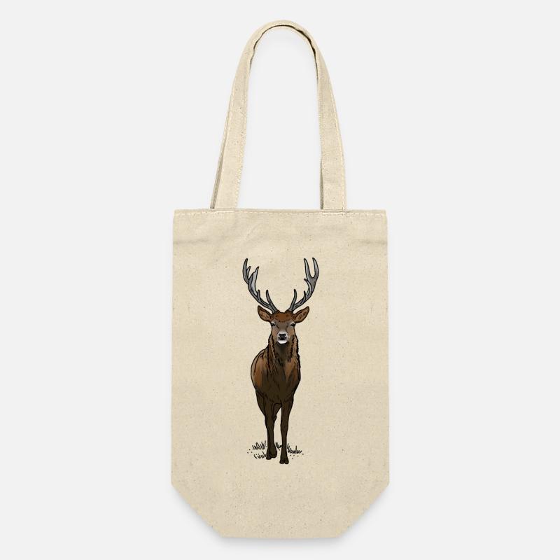 Deer with antlers - Gift Bag for Bottles - nature