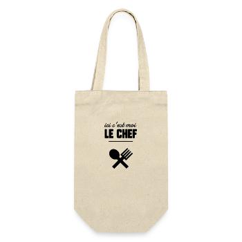Ici c’est moi le chef - Sac à bouteille - nature - Devant