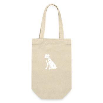 Boxer Dog Silhouette - Gift Bag for Bottles - nature - Front