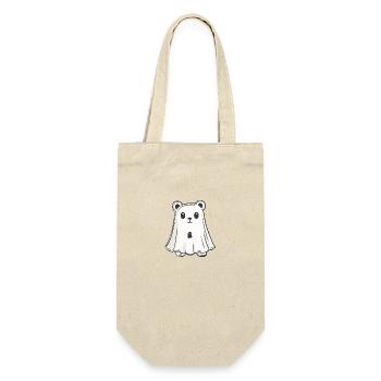Bear Halloween Funny Ghost - Gift Bag for Bottles - nature - Front
