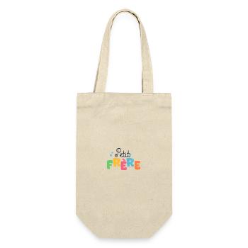 petit frère Cadeau naissance famille - Sac à bouteille - nature - Devant