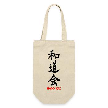 Wado kai black kanji with text - Gift Bag for Bottles - nature - Front