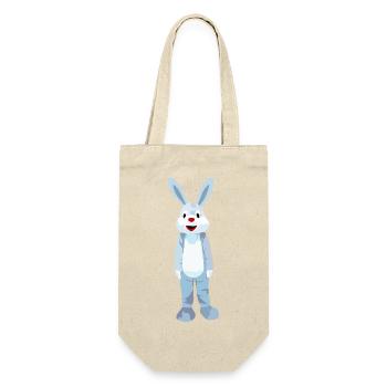Blue hare with red nose - Gift Bag for Bottles - nature - Front