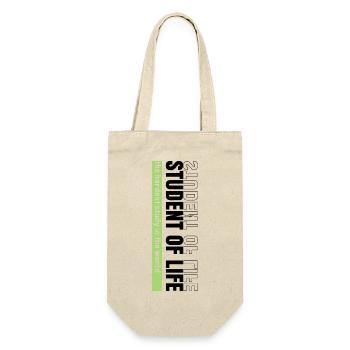 student of life - Geschenkbeutel für Flaschen - Natur - Vorne