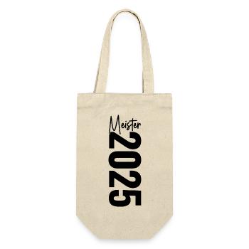 Meister 2025 - Geschenkbeutel für Flaschen - Natur - Vorne