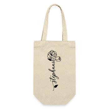 Stéphanie Nom Prénom Fleur - Sac à bouteille - nature - Devant
