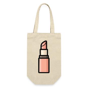 lippenstift - Geschenkbeutel für Flaschen - Natur - Vorne