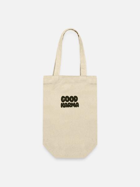Good Karma black - Gift Bag for Bottles - nature