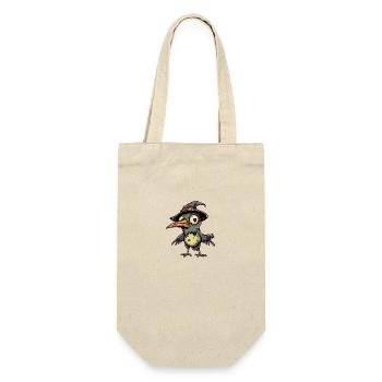 Kolibri Vogel Halloween Lustig Zombie - Geschenkbeutel für Flaschen - Natur - Vorne