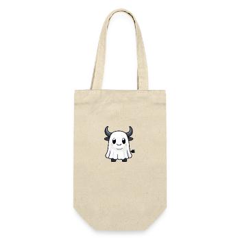 Bull Halloween Funny Ghost - Gift Bag for Bottles - nature - Front