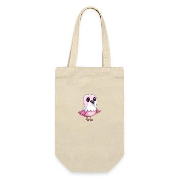 Flamingo Halloween Lustig Geist - Geschenkbeutel für Flaschen - Natur - Vorne