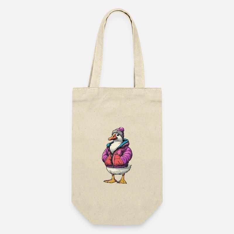 Goose Funny Winter - Gift Bag for Bottles - nature