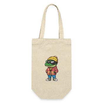 Alligator Bande dessinée cool - Sac à bouteille - nature - Devant