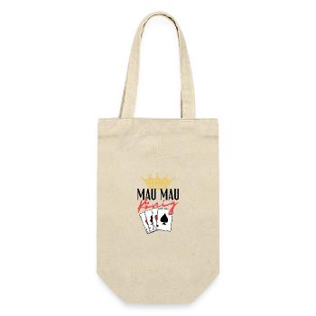 Mau Mau König - Geschenkbeutel für Flaschen - Natur - Vorne