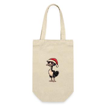 Bouquet Christmas - Gift Bag for Bottles - nature - Front