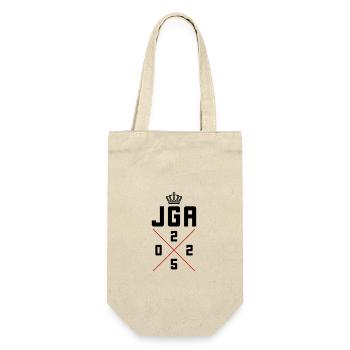 Jga 2025 Junggesellenabschied - Geschenkbeutel für Flaschen - Natur - Vorne