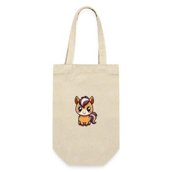 Cute chibi bangs with purple mane - Gift Bag for Bottles - nature - Front