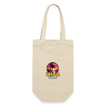 Ibiza 2025 Palm Trees Colorful - Gift Bag for Bottles - nature - Front