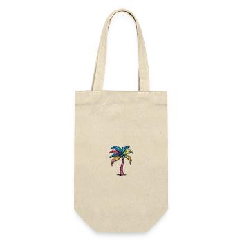 Palm Tree Multicolored - Gift Bag for Bottles - nature - Front
