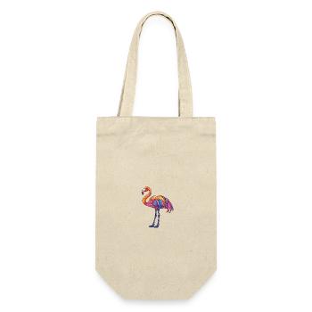 Flamingo Colorful - Gift Bag for Bottles - nature - Front