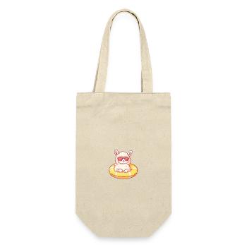Alpaca Llama Comic Cool - Gift Bag for Bottles - nature - Front