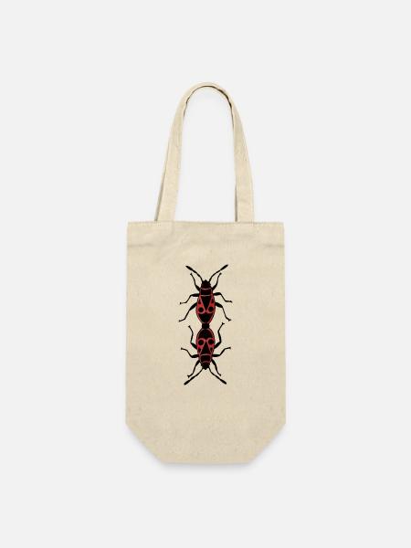 Firebugs Couple Watercolor - Gift Bag for Bottles - nature