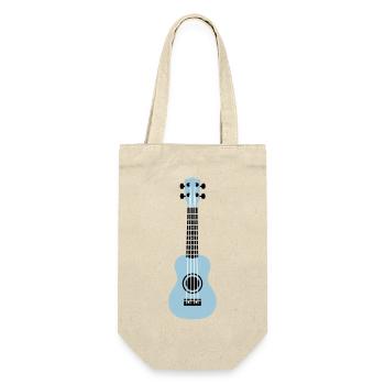 Ukulele - Geschenkbeutel für Flaschen - Natur - Vorne