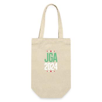 Jga 2024 Junggesellenabschied - Geschenkbeutel für Flaschen - Natur - Vorne