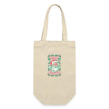 Merry Christmas Family Xmas merry christmas - Gift Bag for Bottles - nature - Front