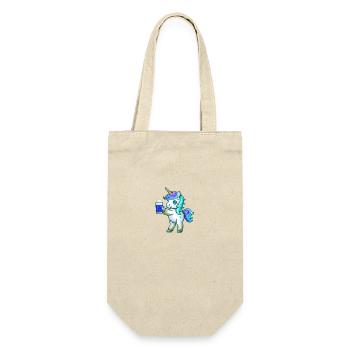 Unicorn Beer Party Funny - Gift Bag for Bottles - nature - Front