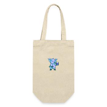 Pork Beer Party Funny - Gift Bag for Bottles - nature - Front