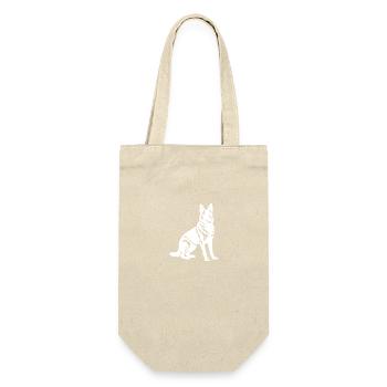 German Shepherd Dog Silhouette - Gift Bag for Bottles - nature - Front
