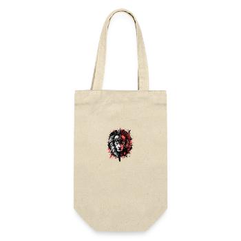 Spartan Lion Sparta Helmet Red - Gift Bag for Bottles - nature - Front