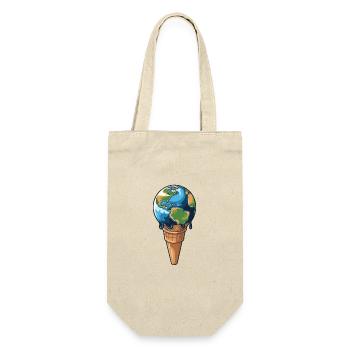 The earth is melting - Gift Bag for Bottles - nature - Front