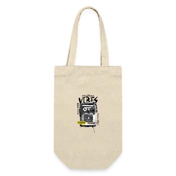 Retro Cassette Graffiti Device - Gift Bag for Bottles - nature - Front