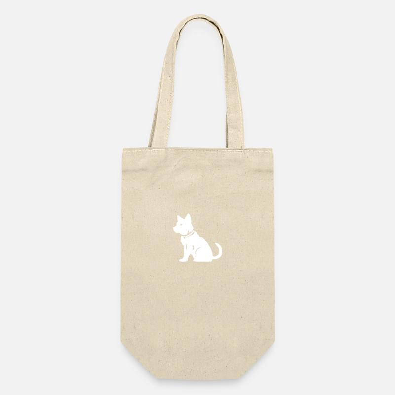 Silhouette de chien Shiba Inu - Sac à bouteille - nature