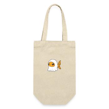 Goldfische Halloween Lustig Geist - Geschenkbeutel für Flaschen - Natur - Vorne