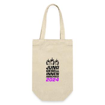 Bachelorette Party 2024 Unicorn - Gift Bag for Bottles - nature - Front