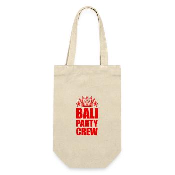 Bali Party Crew Reise - Geschenkbeutel für Flaschen - Natur - Vorne