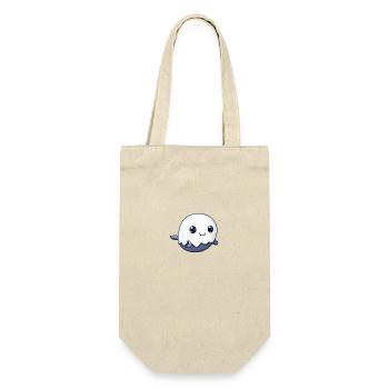 Wal Halloween Lustig Geist - Geschenkbeutel für Flaschen - Natur - Vorne