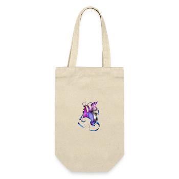 Coloured spiral and fan art - Gift Bag for Bottles - nature - Front