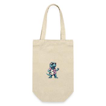 Dinosaur T-Rex Comic Holiday - Gift Bag for Bottles - nature - Front