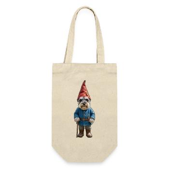 Garden Gnome Schnauzer Magic - Gift Bag for Bottles - nature - Front