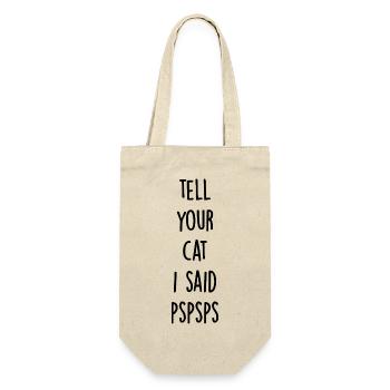 Tell your cat i said pspsps - Gift Bag for Bottles - nature - Front