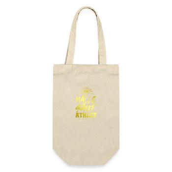 Malle Sauf Athlet Mallorca Party Spruch - Geschenkbeutel für Flaschen - Natur - Vorne
