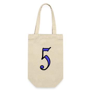 5. 5 YEARS. 5th ANNIVERSARY. 5 YEAR ANNIVERSARY - Gift Bag for Bottles - nature - Front