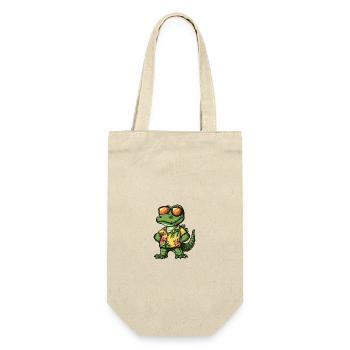 Alligator Comic Vacation - Gift Bag for Bottles - nature - Front